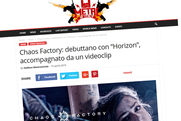 News image - Chaos Factory on Metal in Italy